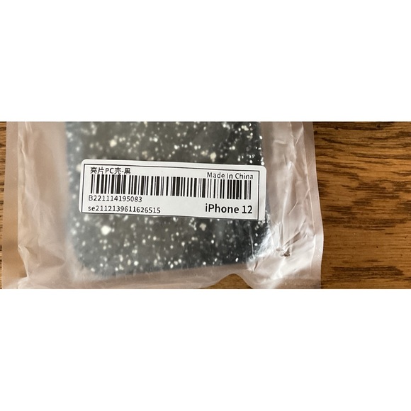 New in package I Phone 12 black and silver sparkle case - Picture 3 of 3